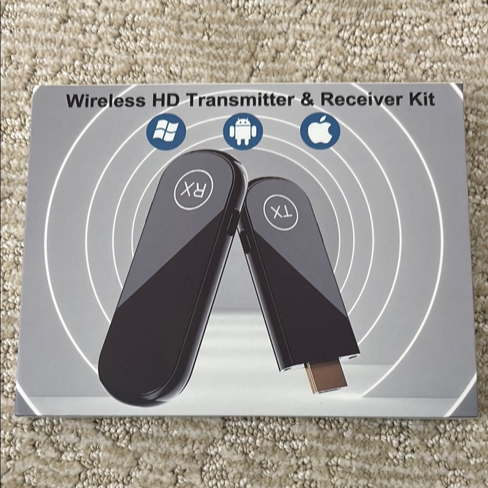 Wireless HD Transmitter & Receiver Kit - Black